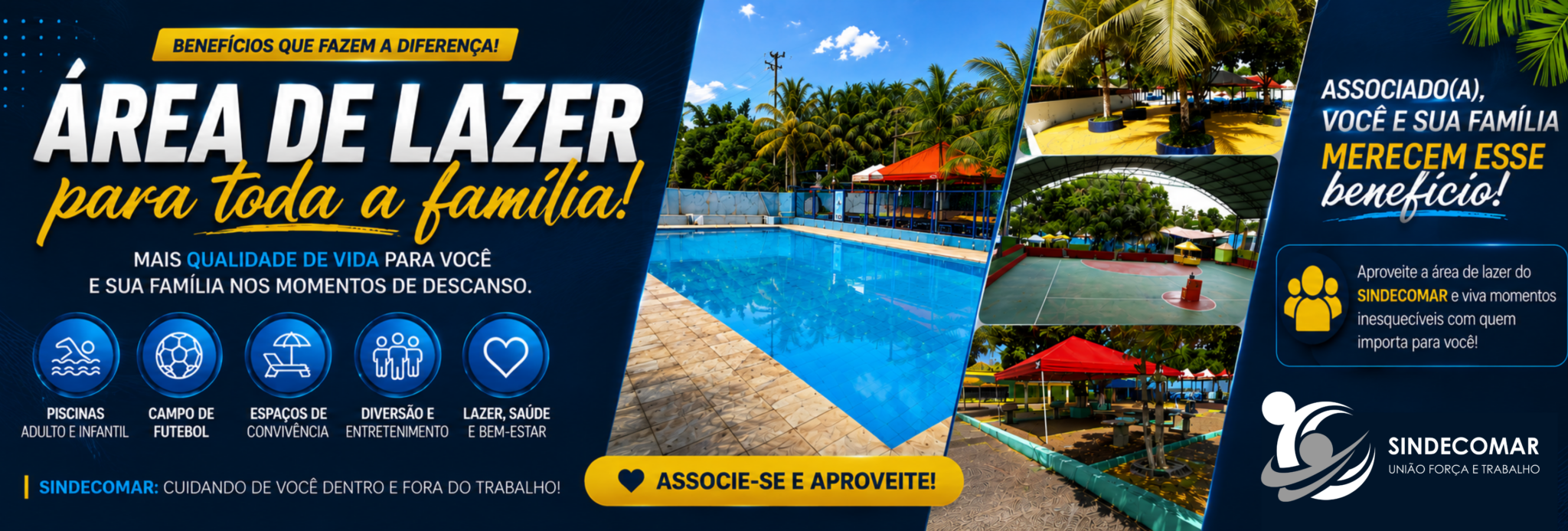 Área de lazer SINDECOMAR